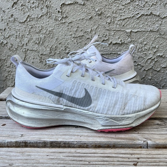 Nike Other - Nike Shoes Men Size 15 ZoomX Invincible Run Flyknit 3 Silver White DX5050-100